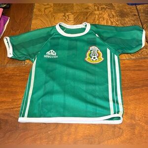 Mexico Kids Green Soccer Jersey